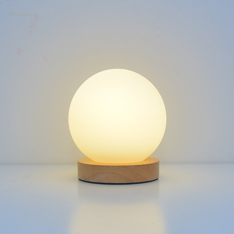 Moderne Minimalistische Runde USB Aufladbare LED Nachtlicht Tischlampe