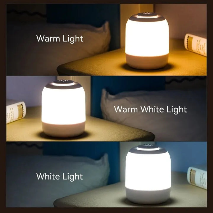 LUMINA TOUCH LED Tischlampe | Tragbar & Dimmbar | Touch-Steuerung | Für Schlafzimmer & Kinderzimmer