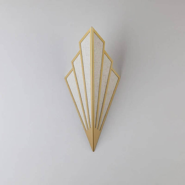 Fächerförmige Art Deco Wandlampe