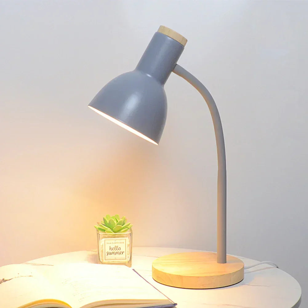 Herbst- und Winterbeleuchtung | Nordeuropäische kreative Holzkunst Eisen LED-Schreibtischlampe - Moxie