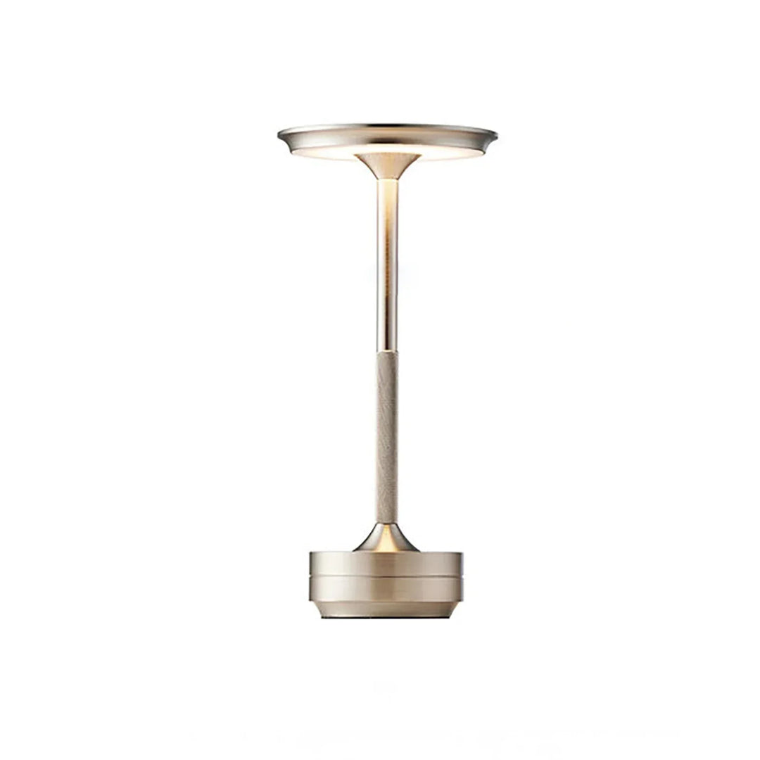 Kabellose wiederaufladbare moderne Aura-Tischlampe mit Touch-Steuerung | Drahtloses LED-Licht für moderne Beistelltische und Bürotische | Minimalistische Tischlampe