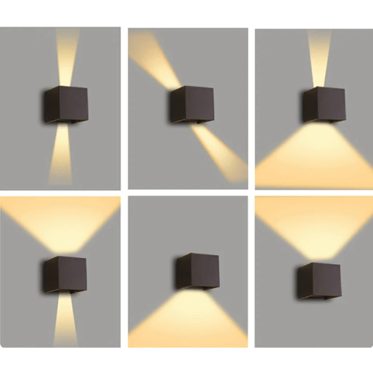 GlowCube LED Wandlicht | Einstellbare Helligkeit & Kabelloses Design für Zuhause/Büro
