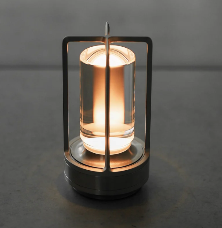 Tragbare kabellose LED-Laterne mit Lade station
