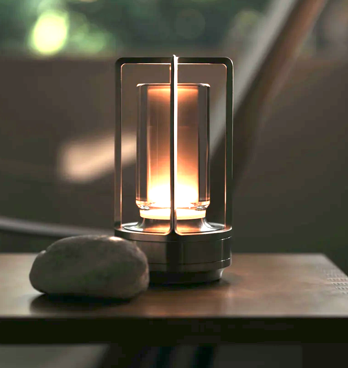 Tragbare kabellose LED-Laterne mit Lade station