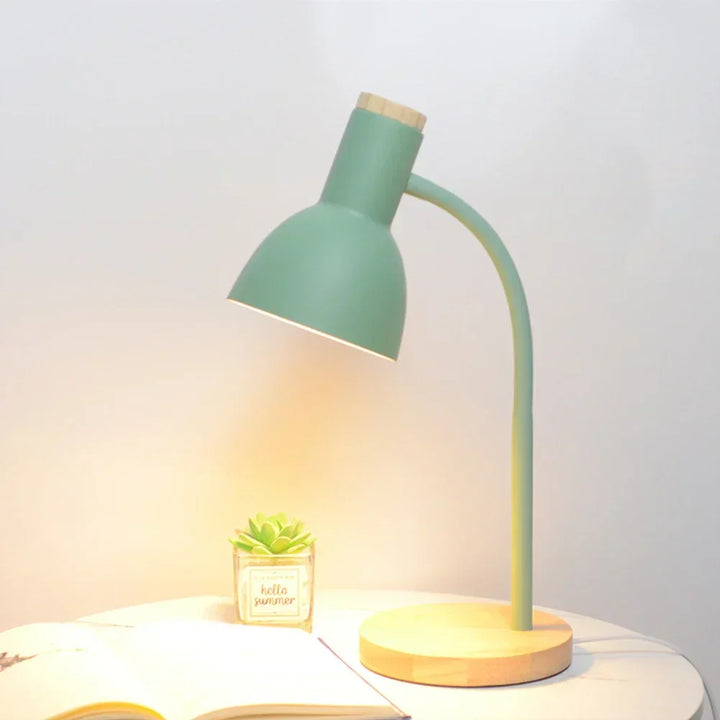 Herbst- und Winterbeleuchtung | Nordeuropäische kreative Holzkunst Eisen LED-Schreibtischlampe - Moxie