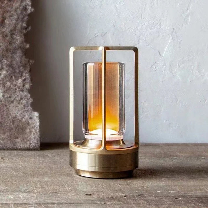 Wiederaufladbare drahtlose LuxuryGlow Tischlampe - Elegante drahtlose Lampe für jede Stimmung