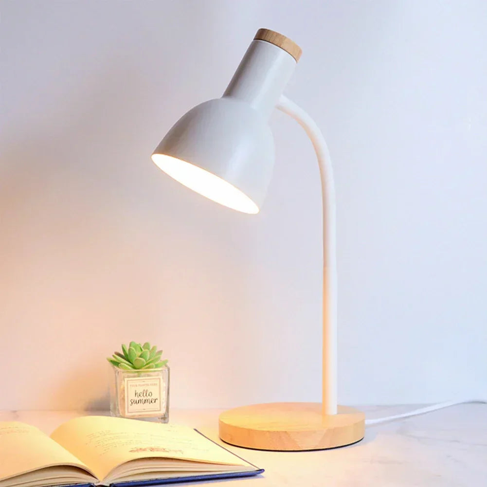 Herbst- und Winterbeleuchtung | Nordeuropäische kreative Holzkunst Eisen LED-Schreibtischlampe - Moxie