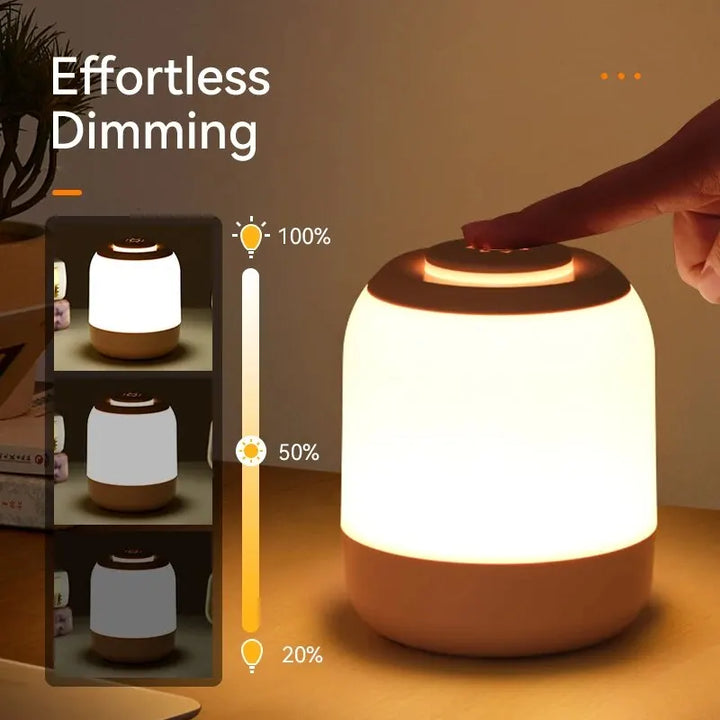LUMINA TOUCH LED Tischlampe | Tragbar & Dimmbar | Touch-Steuerung | Für Schlafzimmer & Kinderzimmer