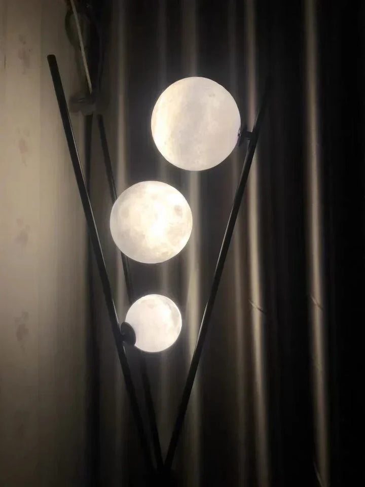 LunaGlow 3D Mond Stehlampe modernes Design mit Stativ LED!