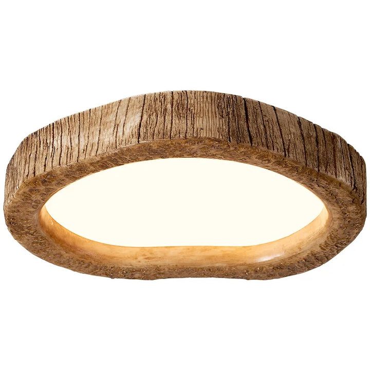 Rustikale LED-Deckenlampe mit Holzlook - Auralog