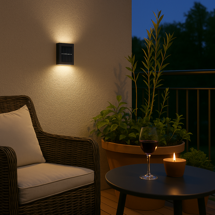 SolarGlow Luxe Solar Wandleuchten – Kabellos, Stilvoll & Bereit Für Schwüle Abende