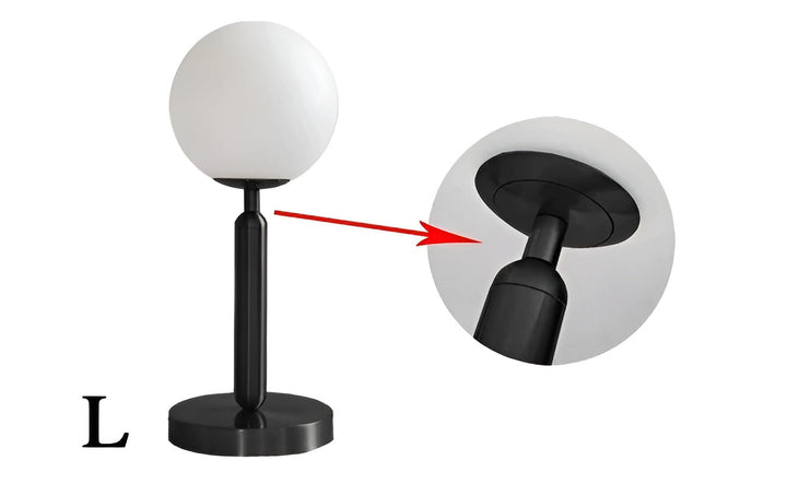 SphereShine Luxe Tischlampe aus Glas & Messing Eleganz und LED