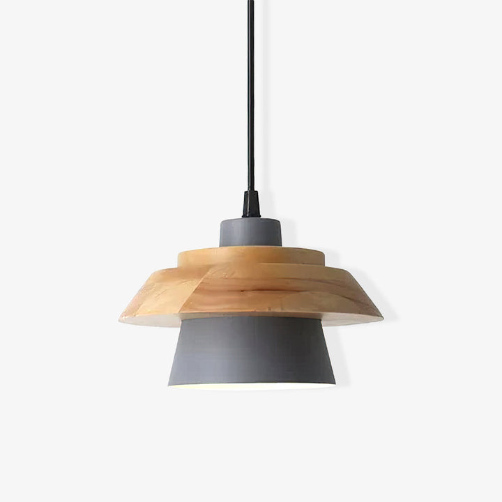 NordicMacaron Luxus Deckenlampe - Skandinavisches Design mit Holzfinish