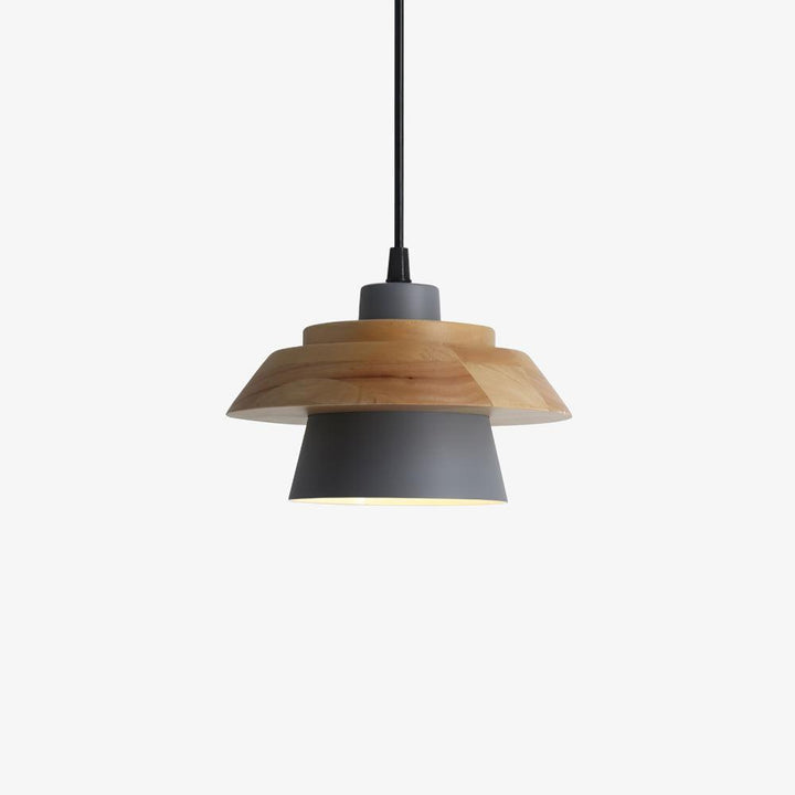 NordicMacaron Luxus Deckenlampe - Skandinavisches Design mit Holzfinish