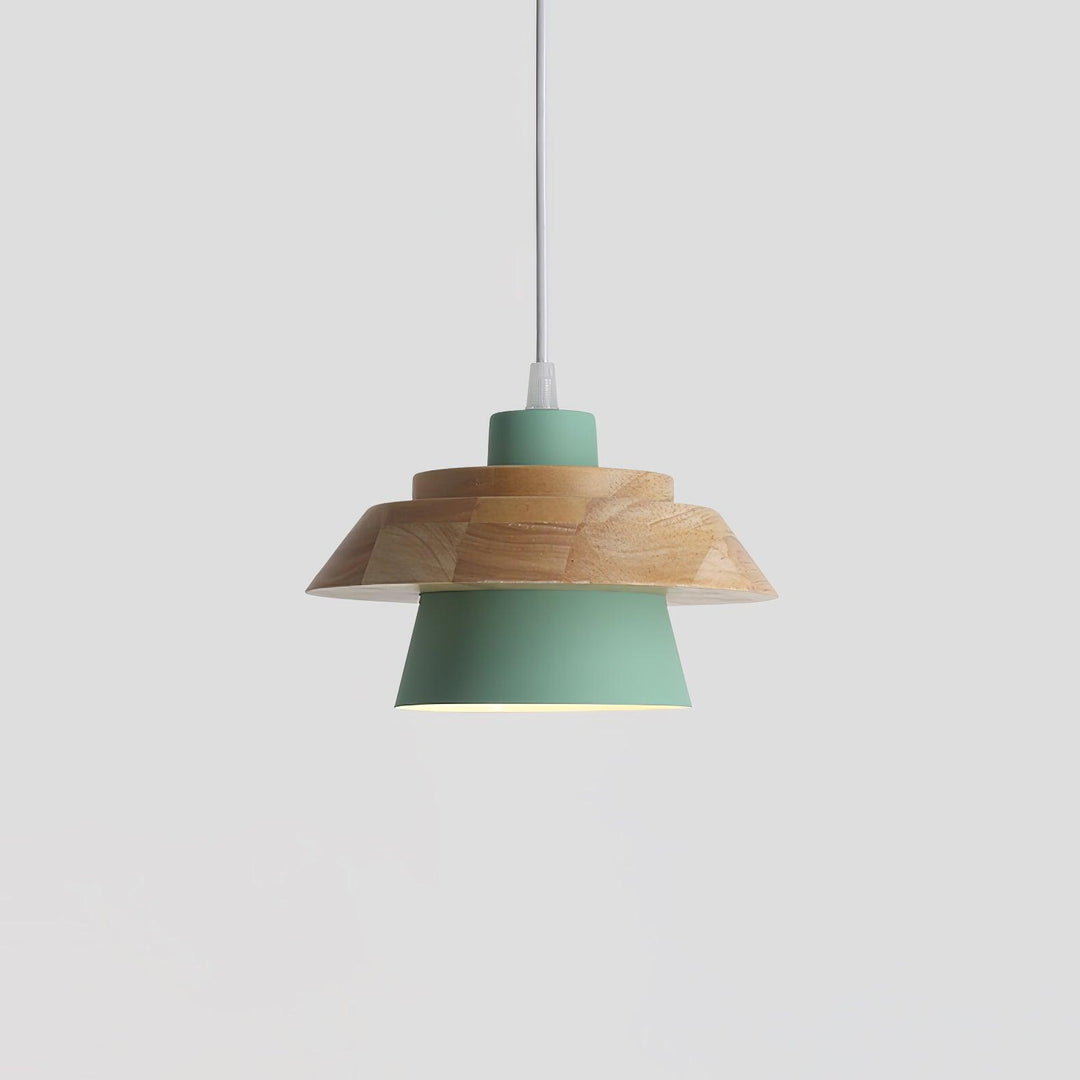 NordicMacaron Luxus Deckenlampe - Skandinavisches Design mit Holzfinish