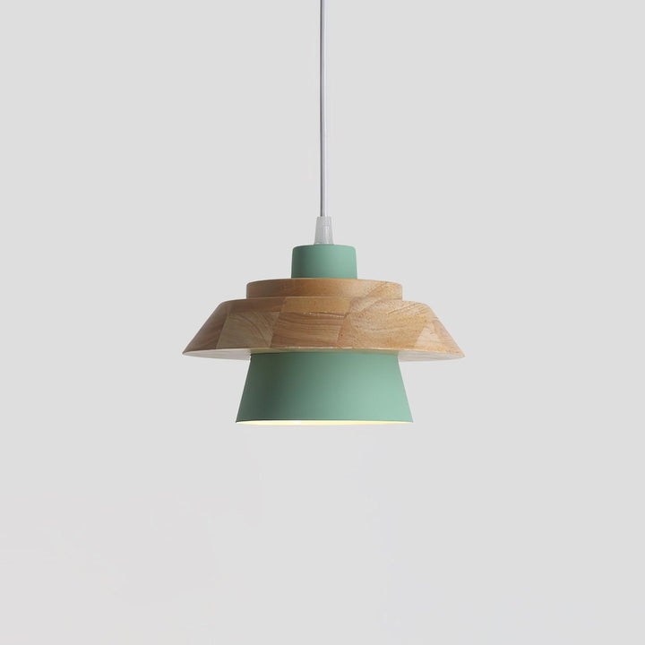 NordicMacaron Luxus Deckenlampe - Skandinavisches Design mit Holzfinish