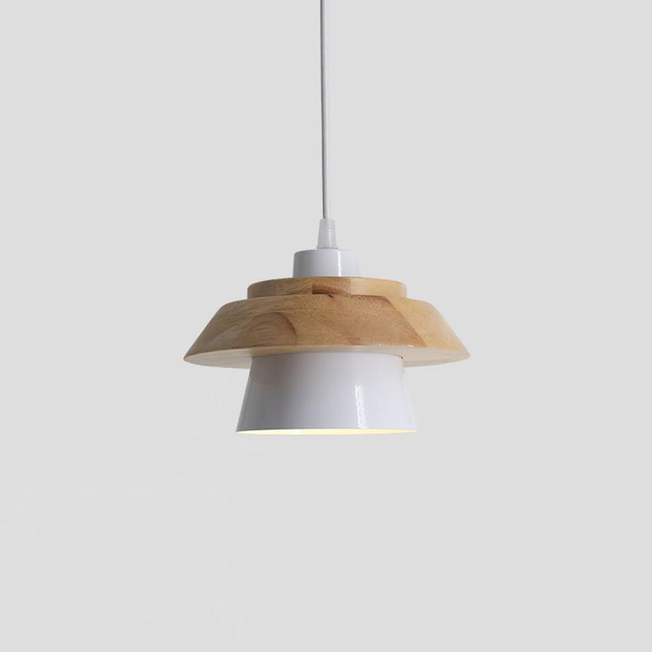 NordicMacaron Luxus Deckenlampe - Skandinavisches Design mit Holzfinish