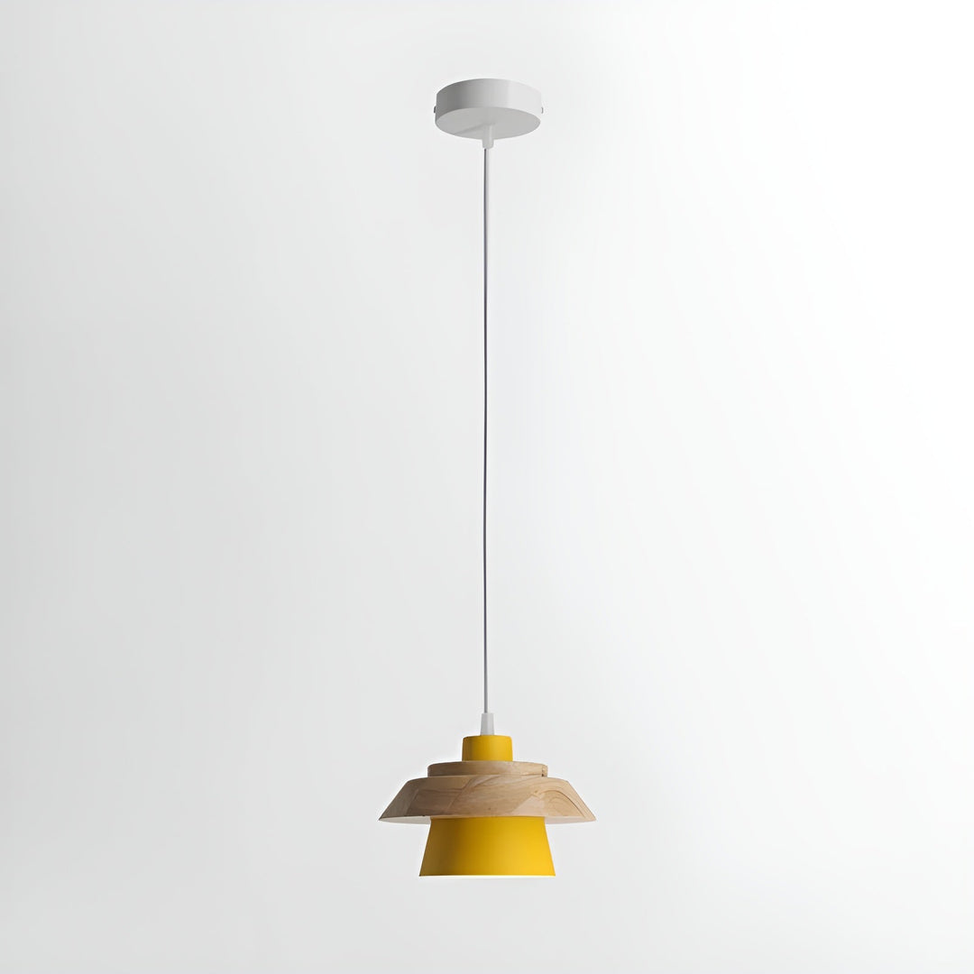 NordicMacaron Luxus Deckenlampe - Skandinavisches Design mit Holzfinish