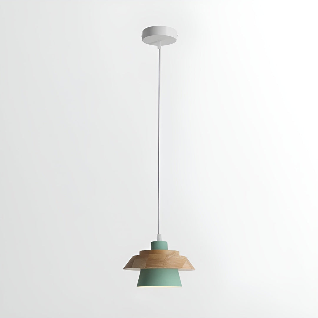 NordicMacaron Luxus Deckenlampe - Skandinavisches Design mit Holzfinish