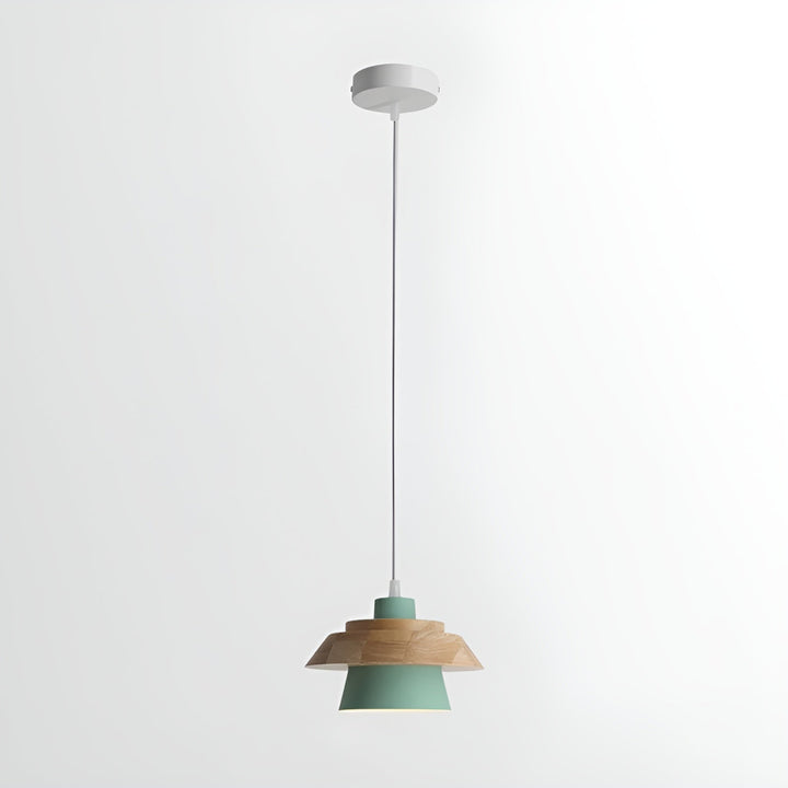 NordicMacaron Luxus Deckenlampe - Skandinavisches Design mit Holzfinish