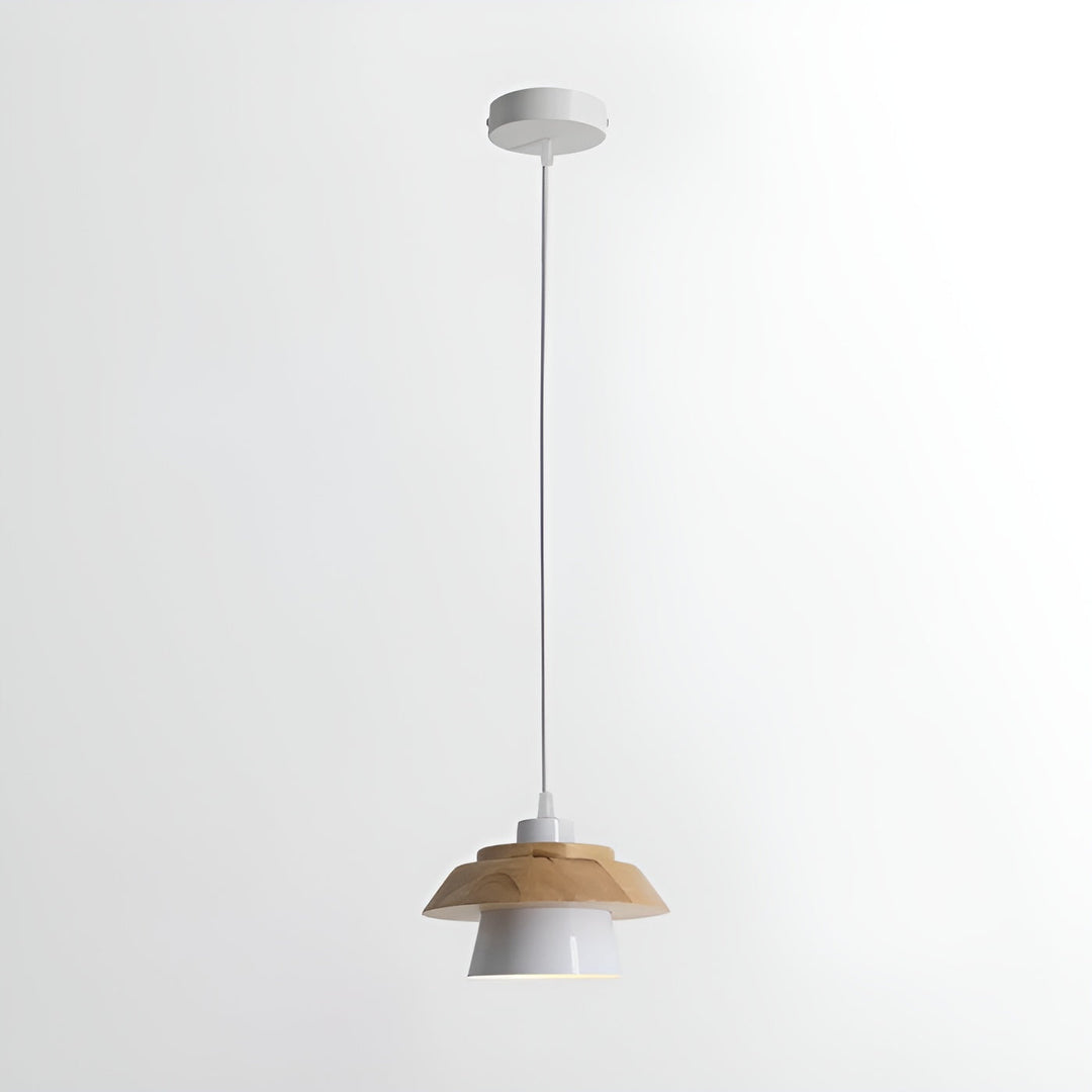 NordicMacaron Luxus Deckenlampe - Skandinavisches Design mit Holzfinish