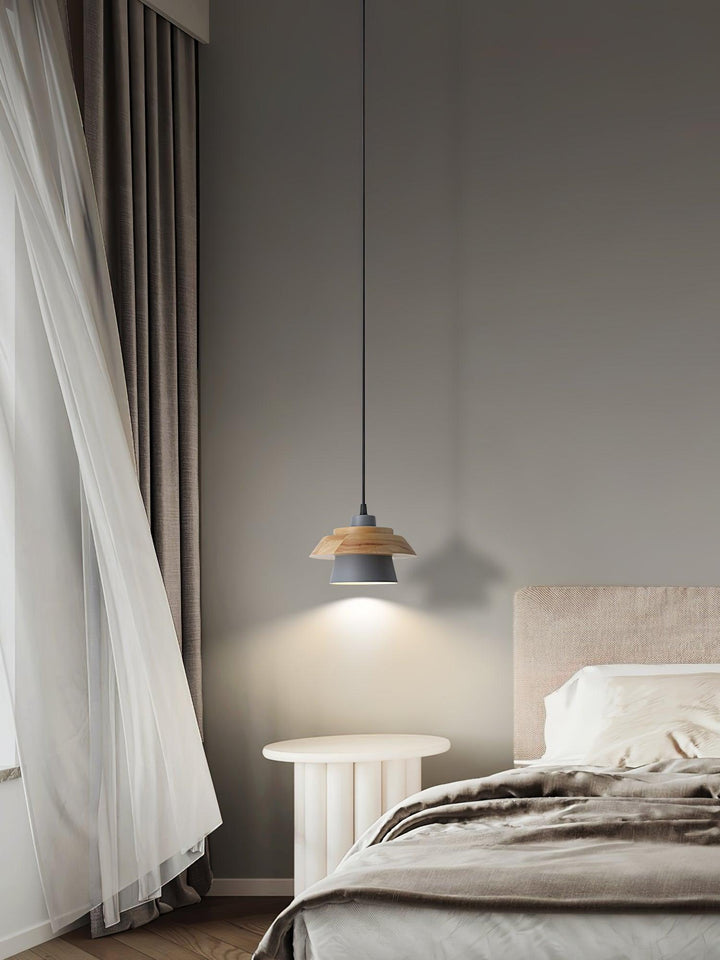 NordicMacaron Luxus Deckenlampe - Skandinavisches Design mit Holzfinish