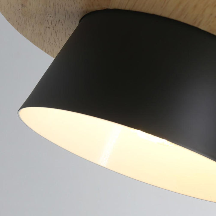 NordicMacaron Luxus Deckenlampe - Skandinavisches Design mit Holzfinish