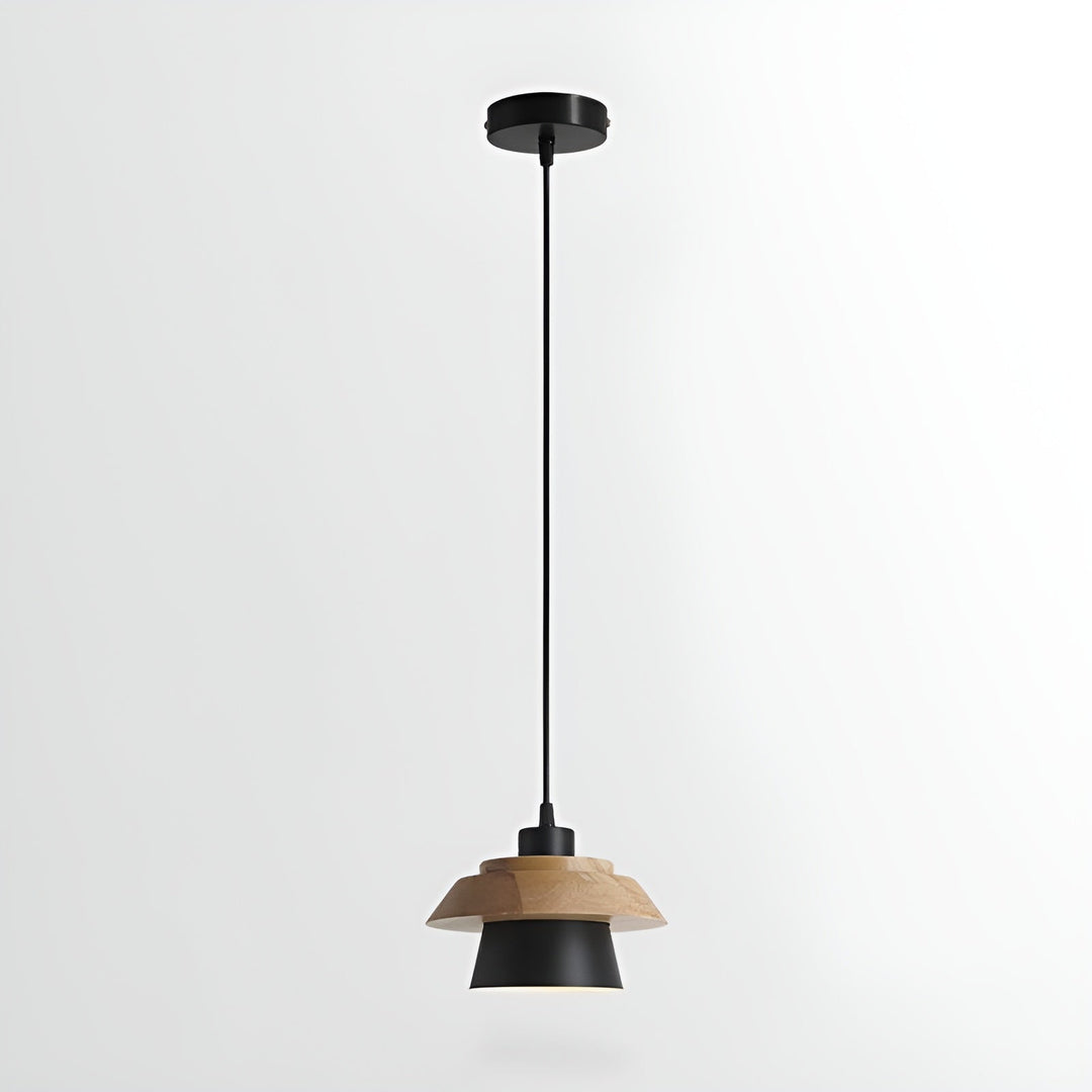 NordicMacaron Luxus Deckenlampe - Skandinavisches Design mit Holzfinish