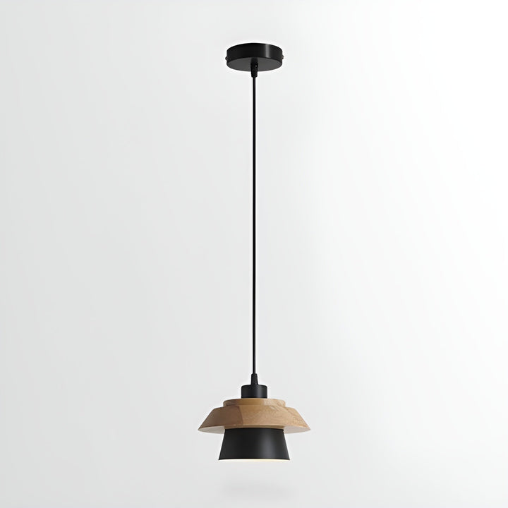 NordicMacaron Luxus Deckenlampe - Skandinavisches Design mit Holzfinish