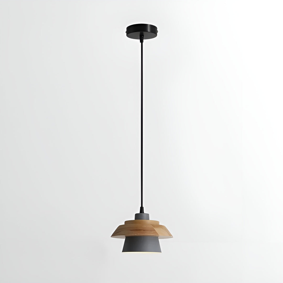 NordicMacaron Luxus Deckenlampe - Skandinavisches Design mit Holzfinish