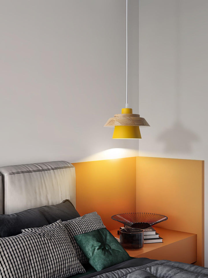 NordicMacaron Luxus Deckenlampe - Skandinavisches Design mit Holzfinish
