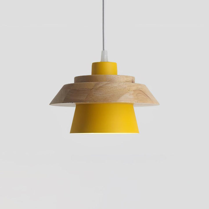 NordicMacaron Luxus Deckenlampe - Skandinavisches Design mit Holzfinish