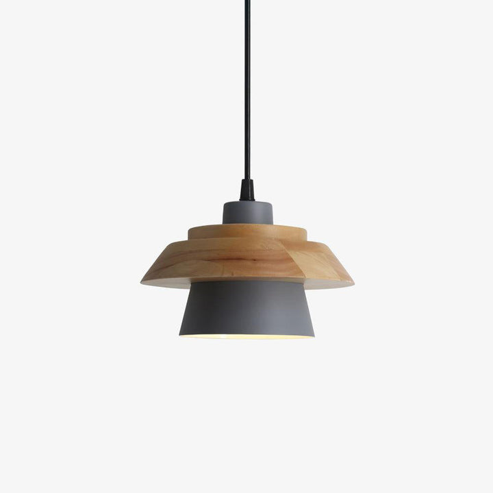 NordicMacaron Luxus Deckenlampe - Skandinavisches Design mit Holzfinish