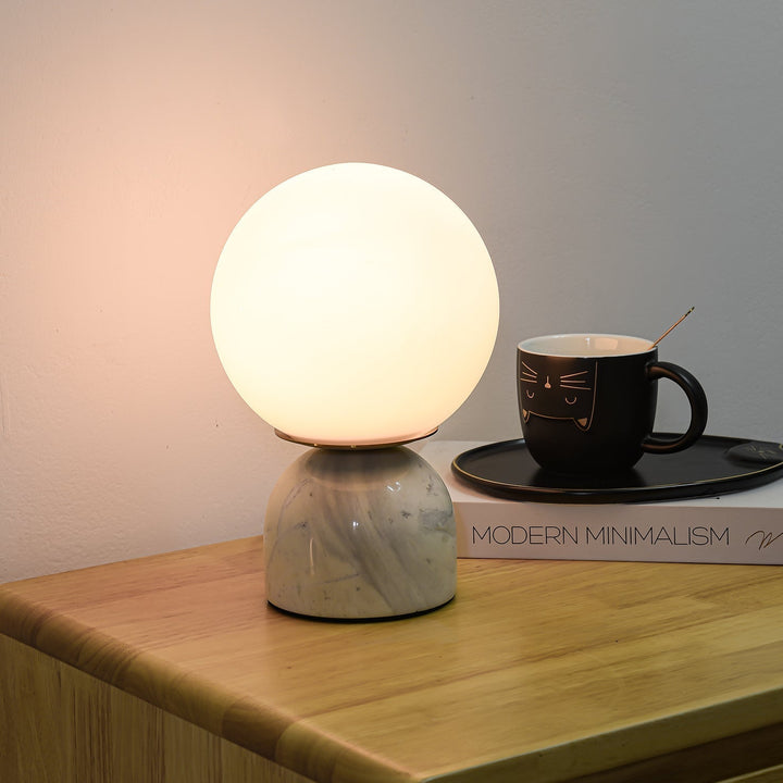 Marmor Orb Tischlampe
