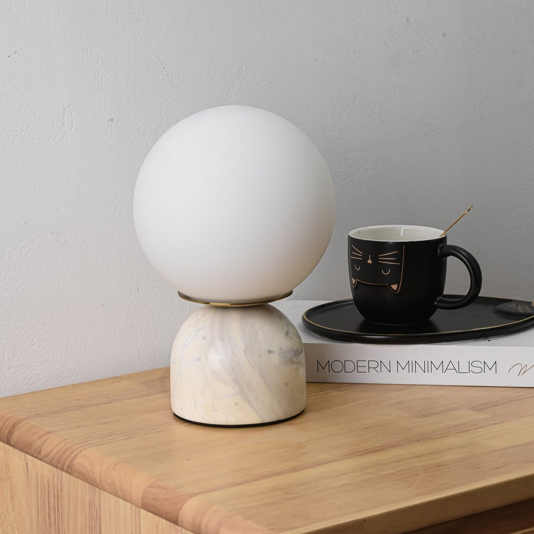 Marmor Orb Tischlampe