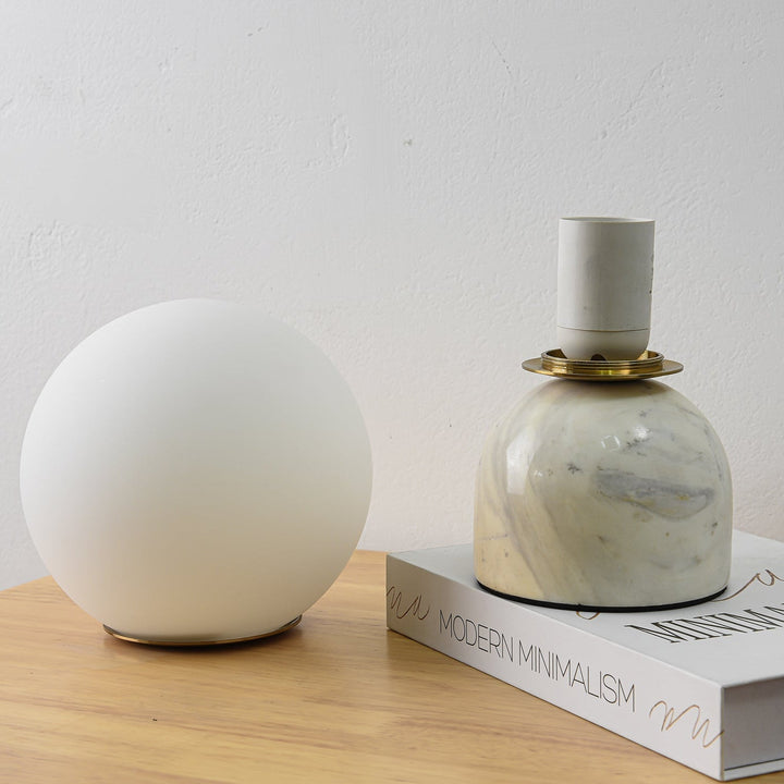 Marmor Orb Tischlampe