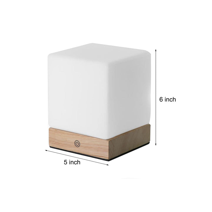 GlowCube kabellose LED-Tischlampe modern und energieeffizient