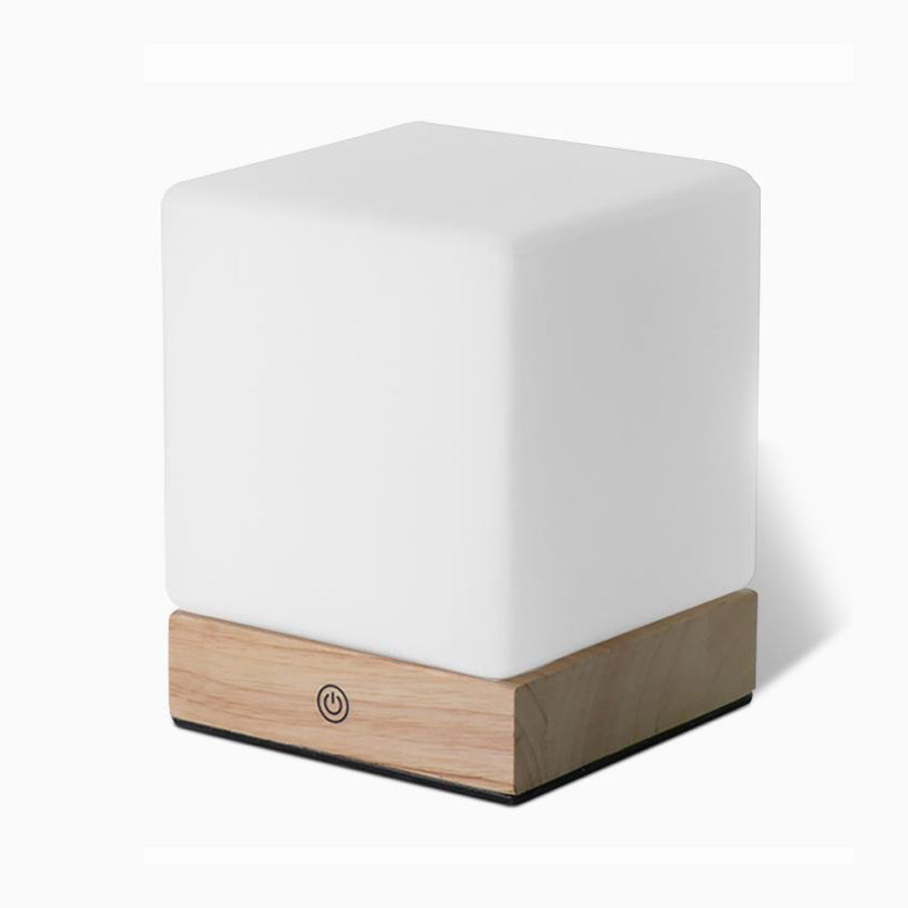 GlowCube kabellose LED-Tischlampe modern und energieeffizient