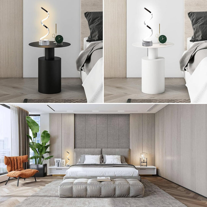 SpiralLight LED Tischlampe mit dimmbarem Licht und Touch-Steuerung
