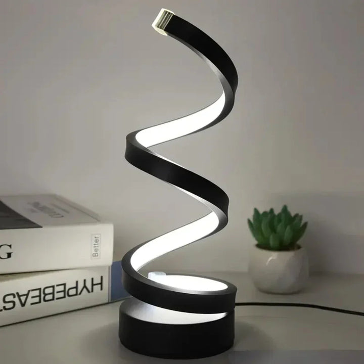 SpiralLight LED Tischlampe mit dimmbarem Licht und Touch-Steuerung