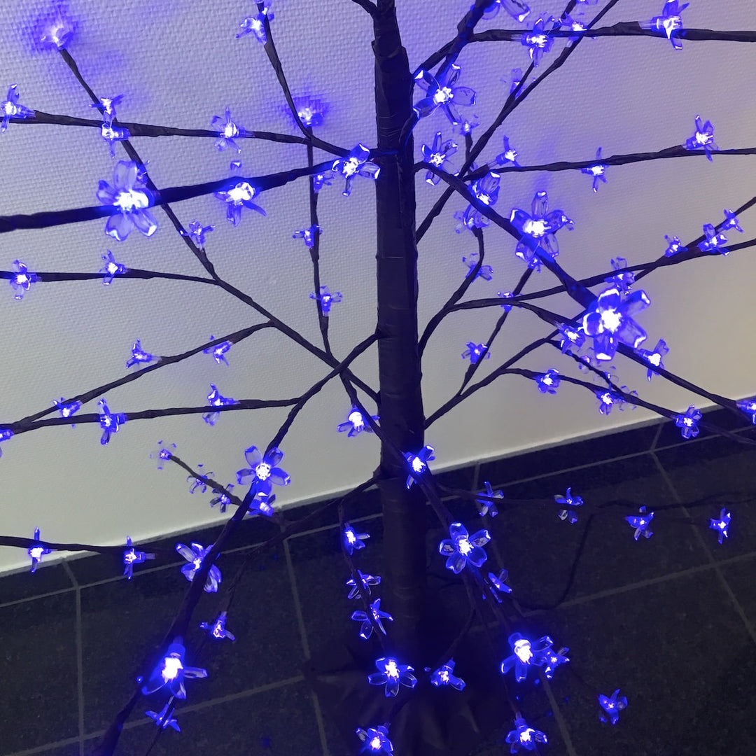 Lichbaum LED-Multifunktions 140 cm. inkl. Sockel (blau LED)