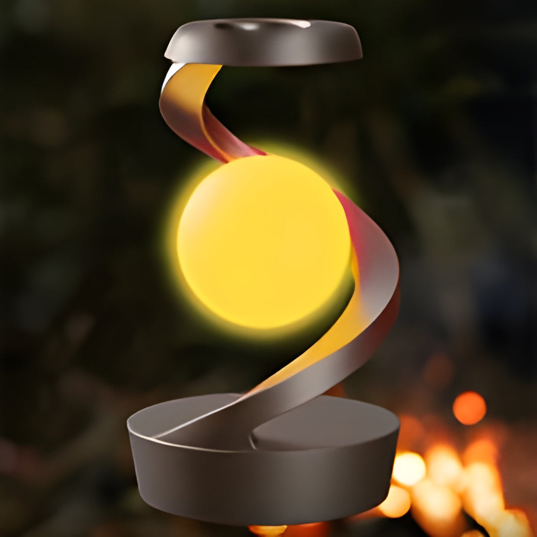 OrbitGlow Lampe - Stilvolles Licht mit kabellosem Laden