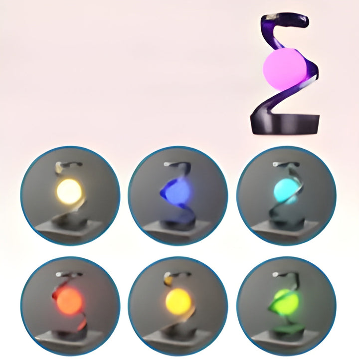 OrbitGlow Lampe - Stilvolles Licht mit kabellosem Laden