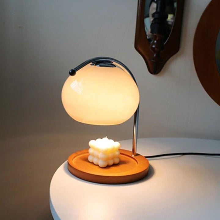 Alyssa Retro Glastischlampe