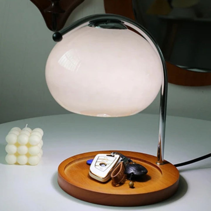 Alyssa Retro Glastischlampe