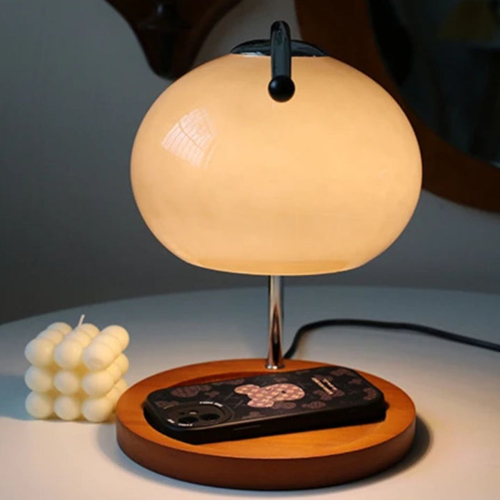 Alyssa Retro Glastischlampe