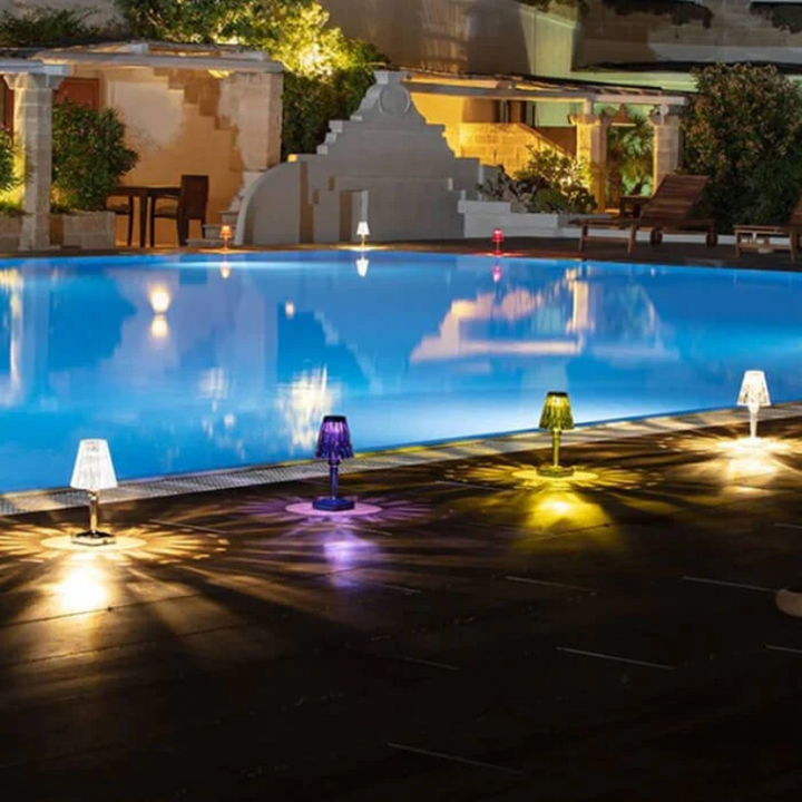 Chic Tischlampe mit Kristall-Design - CrystalLuxe