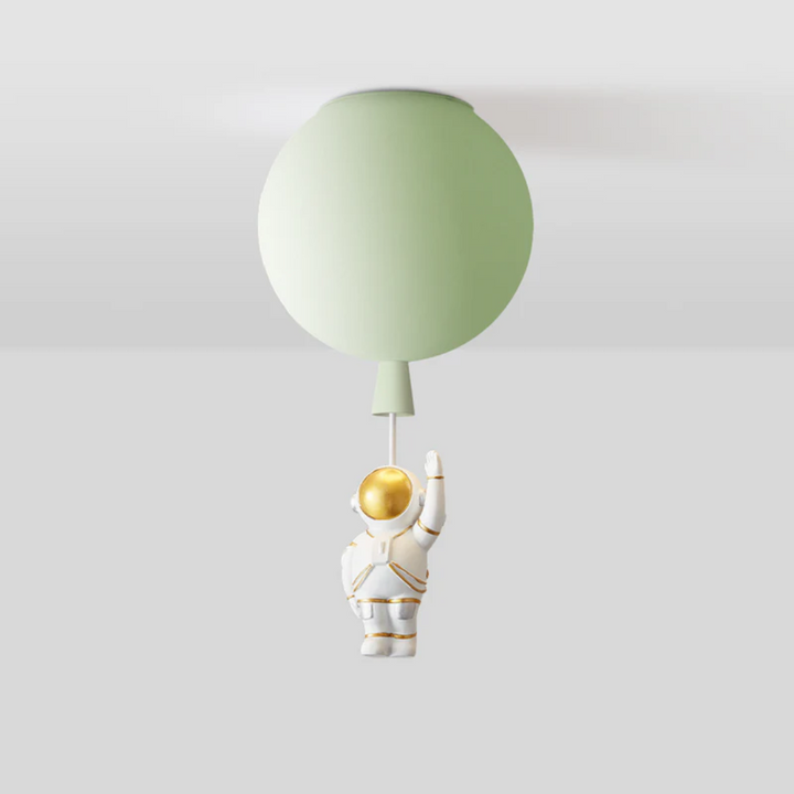 Trendy Mond/Astronaut Kinderzimmer LED-Deckenlampe - CosmoGlow