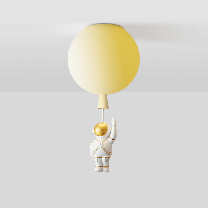 Trendige Mond/Astronaut Kinderzimmer LED Deckenlampe - CosmoGlow