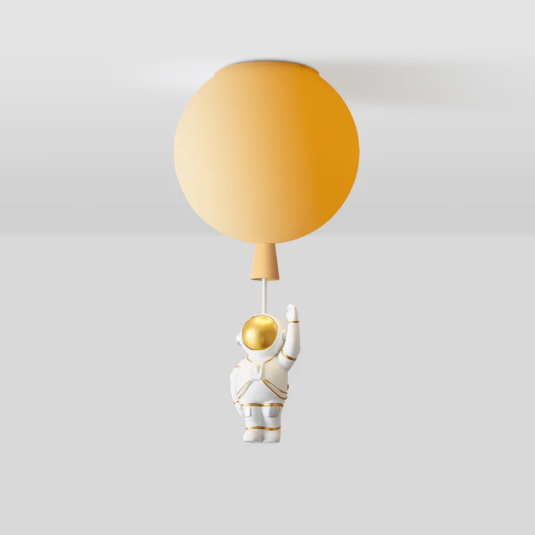 Trendige Mond/Astronaut Kinderzimmer LED Deckenlampe - CosmoGlow